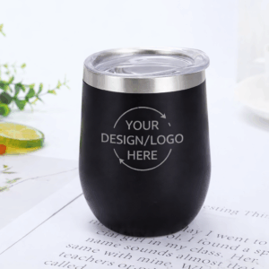 12 oz Stainless Steel Wine Tumbler with Lid