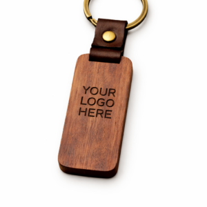 Engraved Wood Key Chain