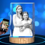 3D Crystal engraved picture