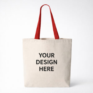 Tote Bag - 11L Canvas Tote with Contrast-Color Handles